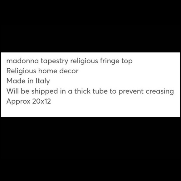 Vintage Madonna tapestry - Picture 8 of 8